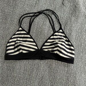 Lululemon Reversible Striped Black and White Swim Top